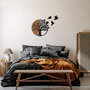 Wallity Tree And Birds - 322 Escultura de Pared Negro y Nogal